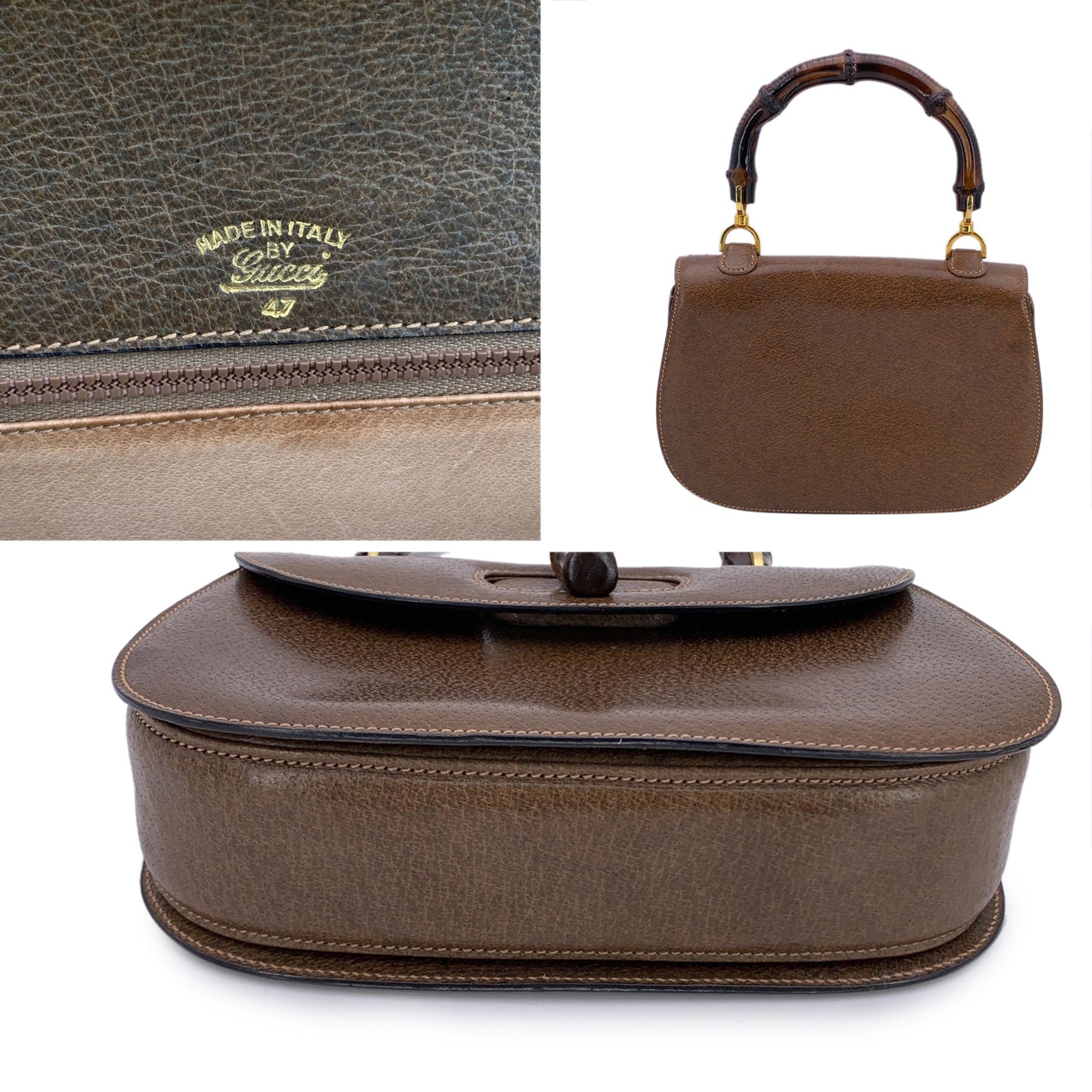Gucci Handbag Vintage Bamboo Top Handle