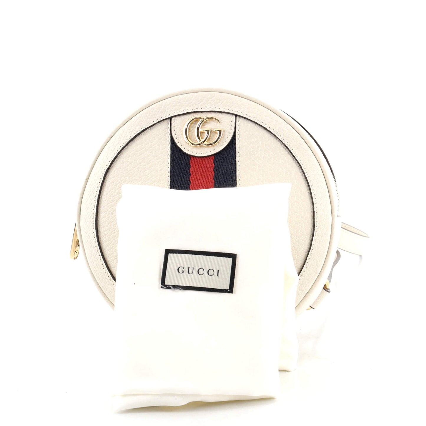 Ophidia Round Backpack Leather Mini