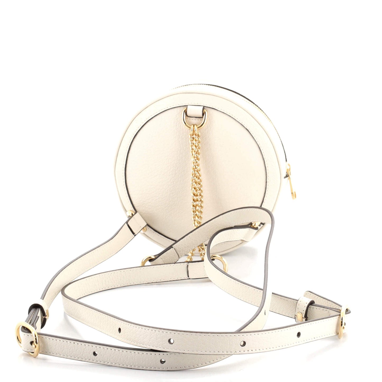 Ophidia Round Backpack Leather Mini
