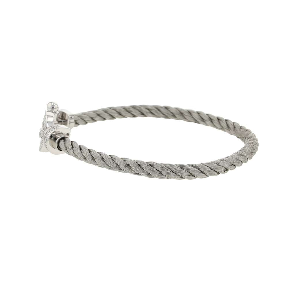 FRED Force 10 Bracelet Size Large/180B0050-6B0109 18KWG Stainless Steel