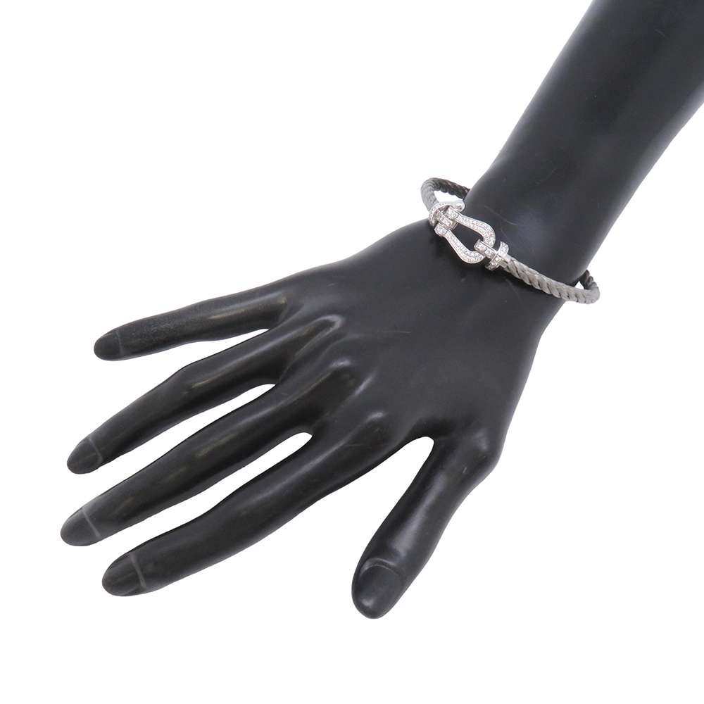 FRED Force 10 Bracelet Size Large/180B0050-6B0109 18KWG Stainless Steel