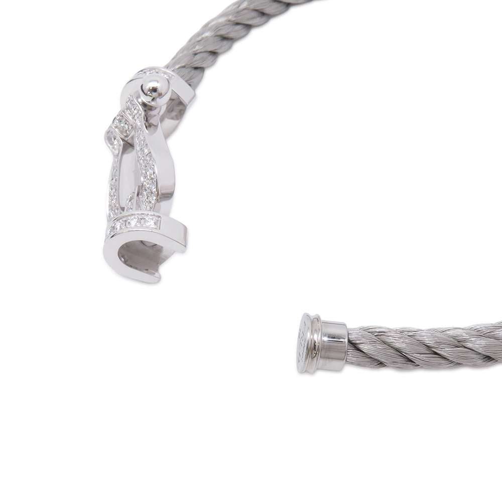 FRED Force 10 Bracelet Size Large/180B0050-6B0109 18KWG Stainless Steel