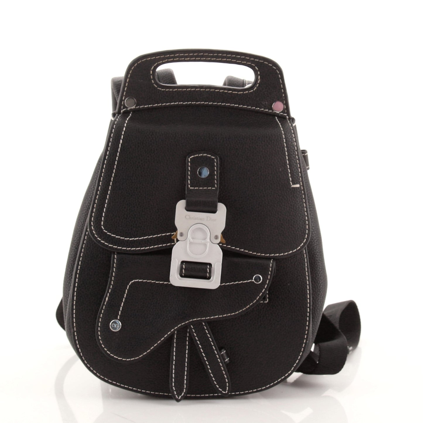 Saddle Backpack Leather Mini