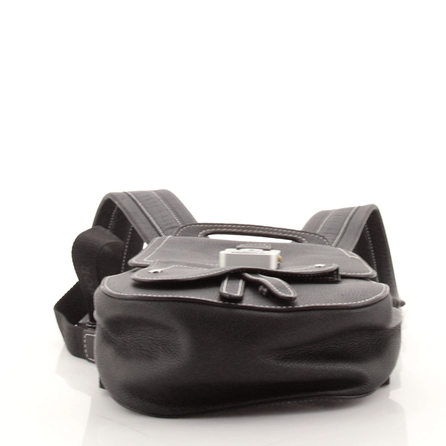 Saddle Backpack Leather Mini
