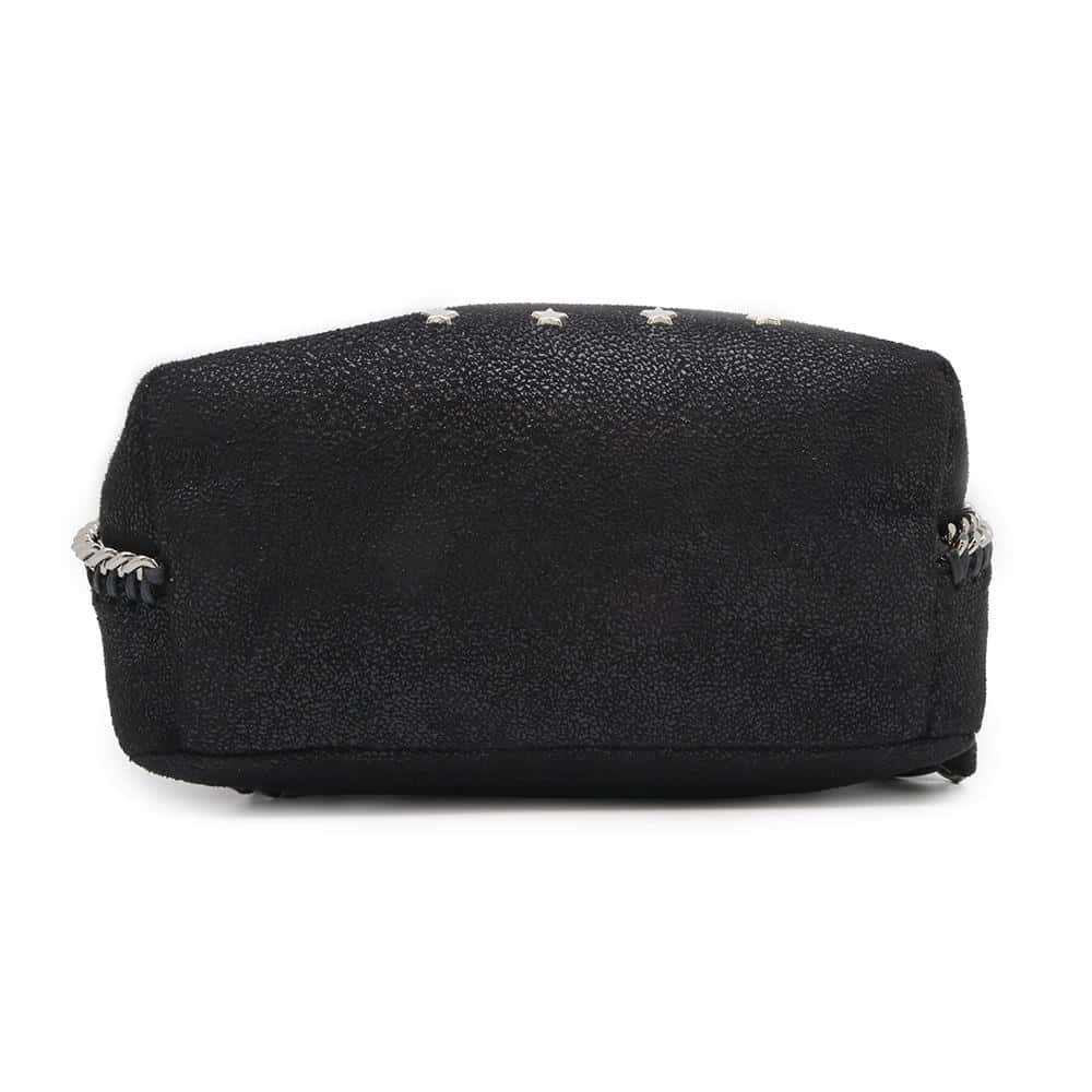 Stella McCartney Falabella Star Studded Zip Around Backpack Black468952 Polyester