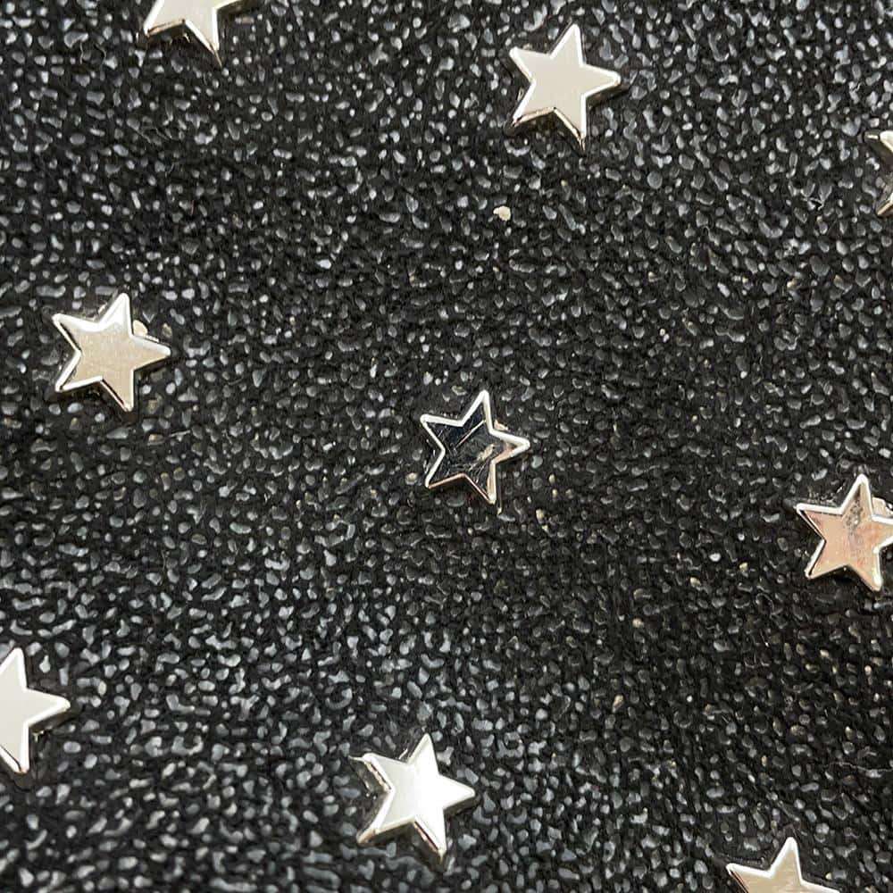 Stella McCartney Falabella Star Studded Zip Around Backpack Black468952 Polyester