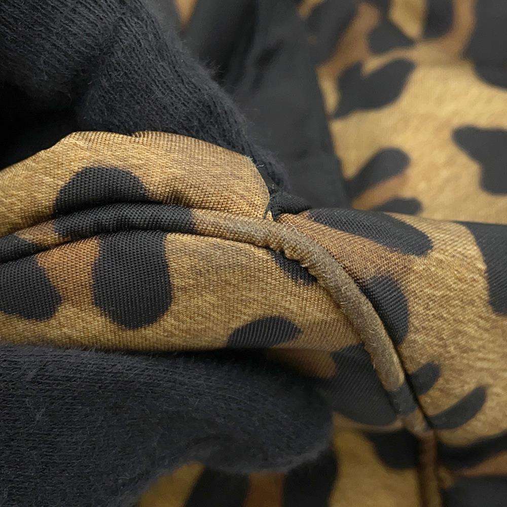 PRADA Leopard Backpack Black/Brown1BZ001 Nylon