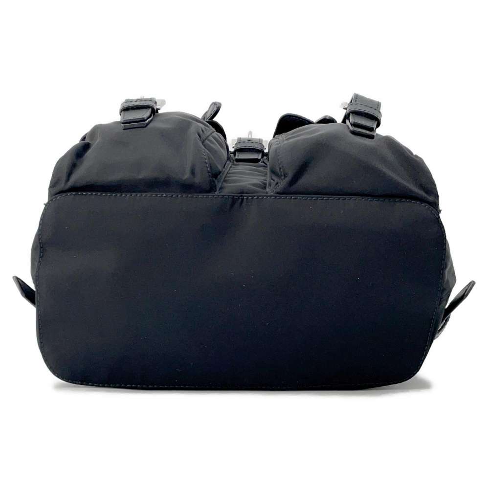 PRADA Backpack Black1BZ677 Nylon Leather Size Small