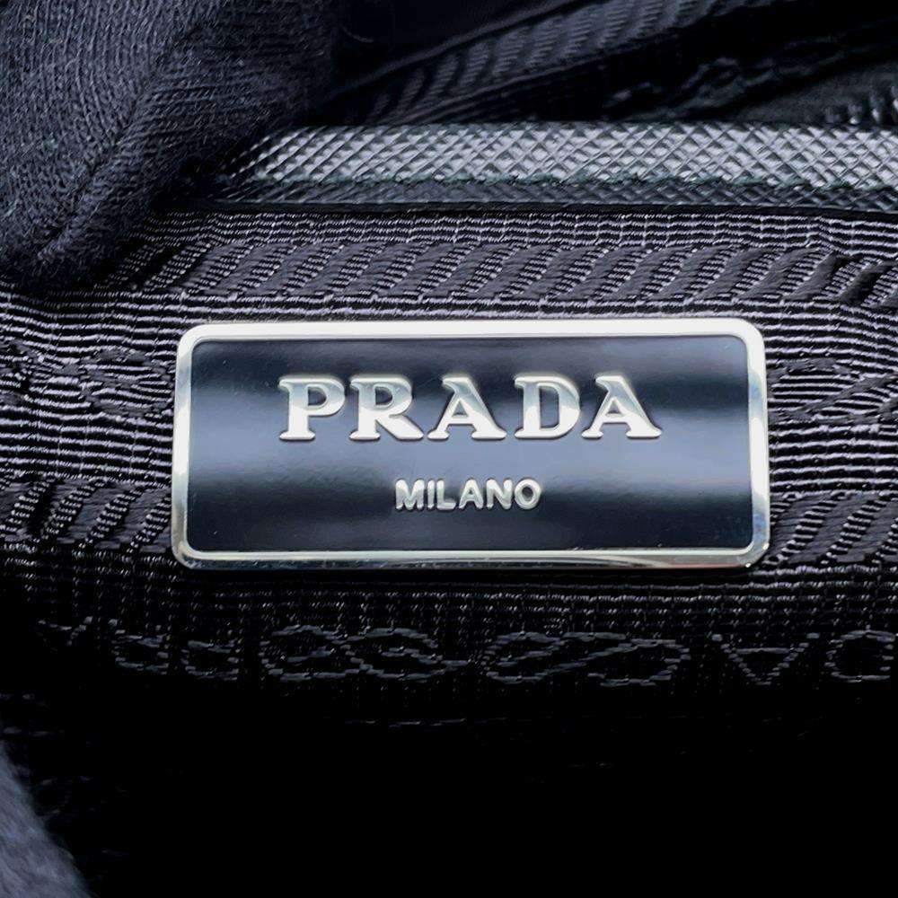 PRADA Backpack Black1BZ677 Nylon Leather Size Small