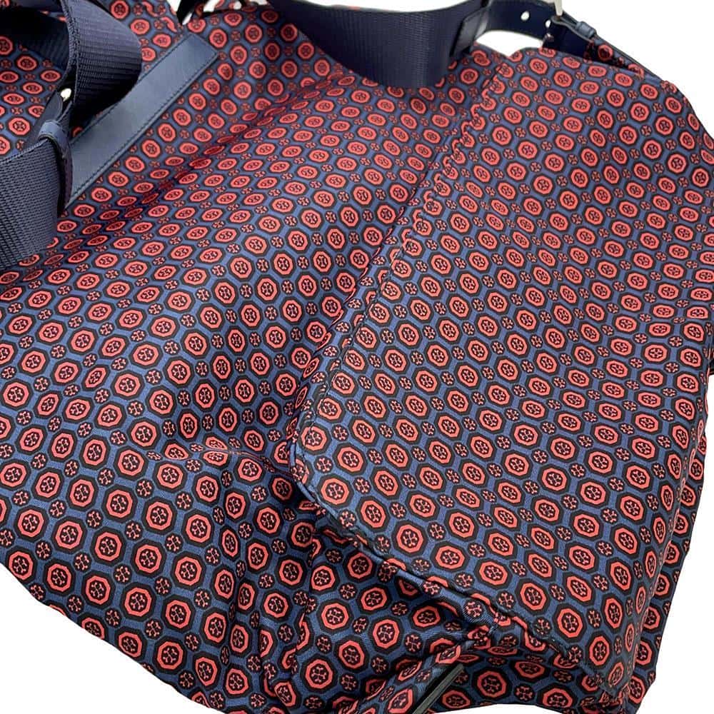 PRADA Backpack Navy/Red1BZ811 Nylon