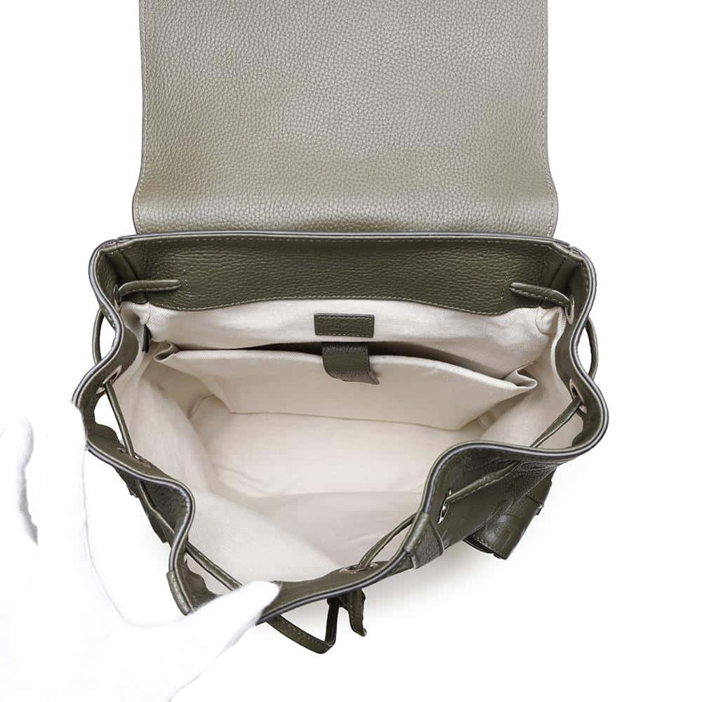 GUCCI Jumbo GG Backpack Khaki625770 Leather