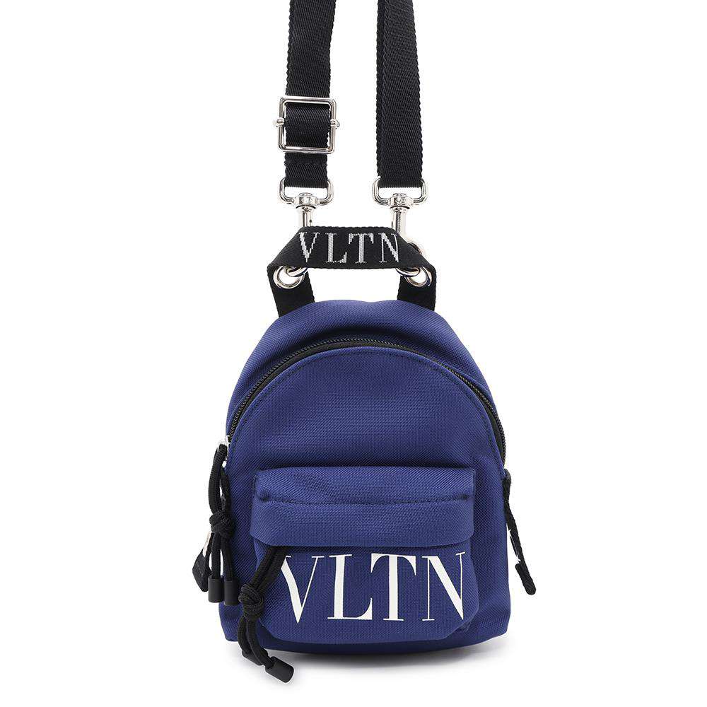 Valentino Garavani Mini Backpack-style Shoulder Bag Blue2Y2B0A11YHS Nylon