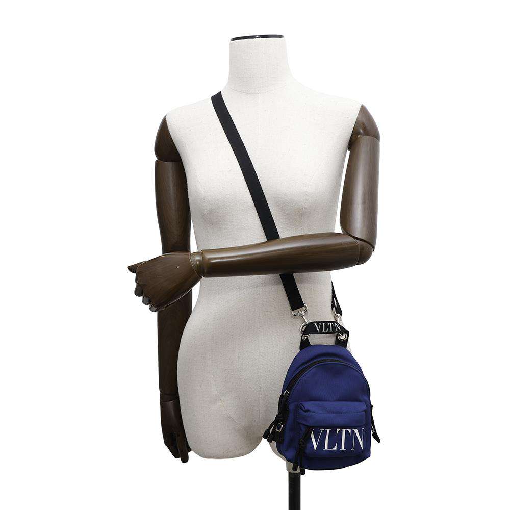 Valentino Garavani Mini Backpack-style Shoulder Bag Blue2Y2B0A11YHS Nylon