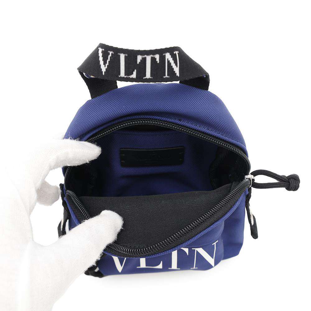Valentino Garavani Mini Backpack-style Shoulder Bag Blue2Y2B0A11YHS Nylon