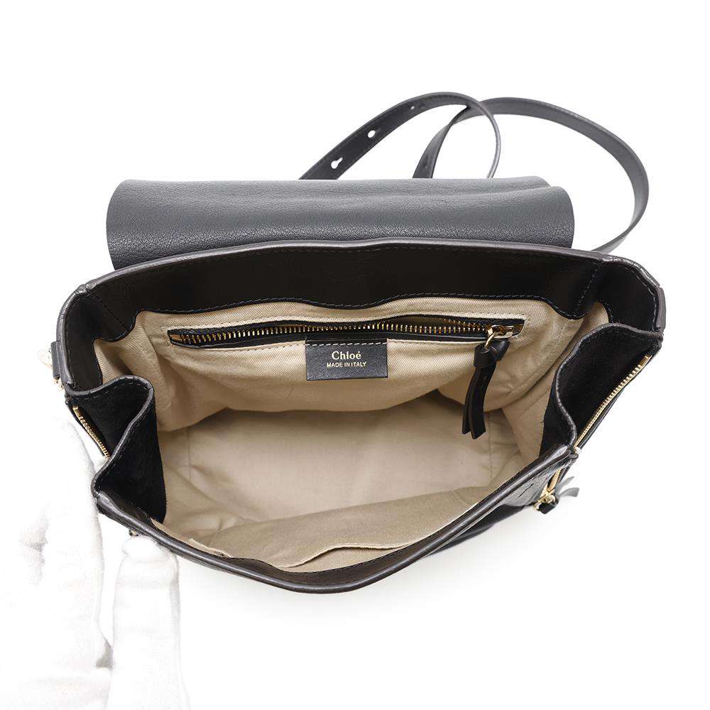 Chloe Faye Backpack Black3S1192-HEU Leather suede Size Small