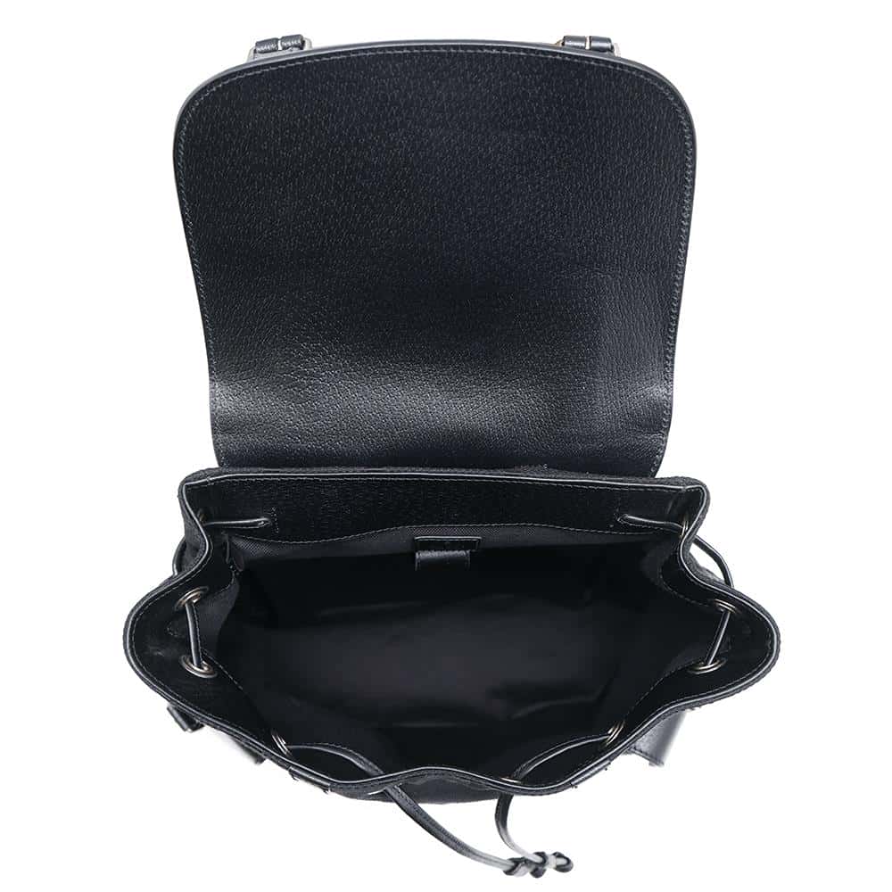 GUCCI Jumbo GG Backpack Black678829 Canvas Leather