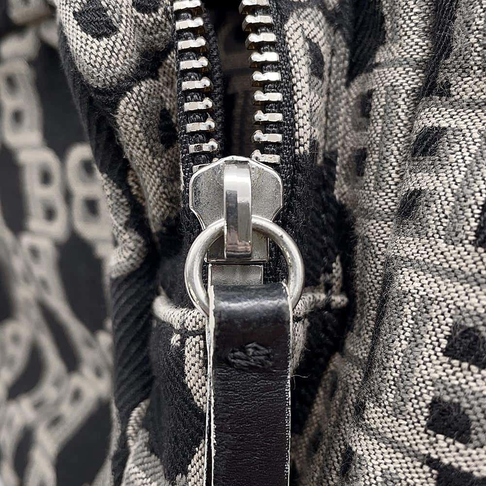 Balmain Backpack Brown Canvas