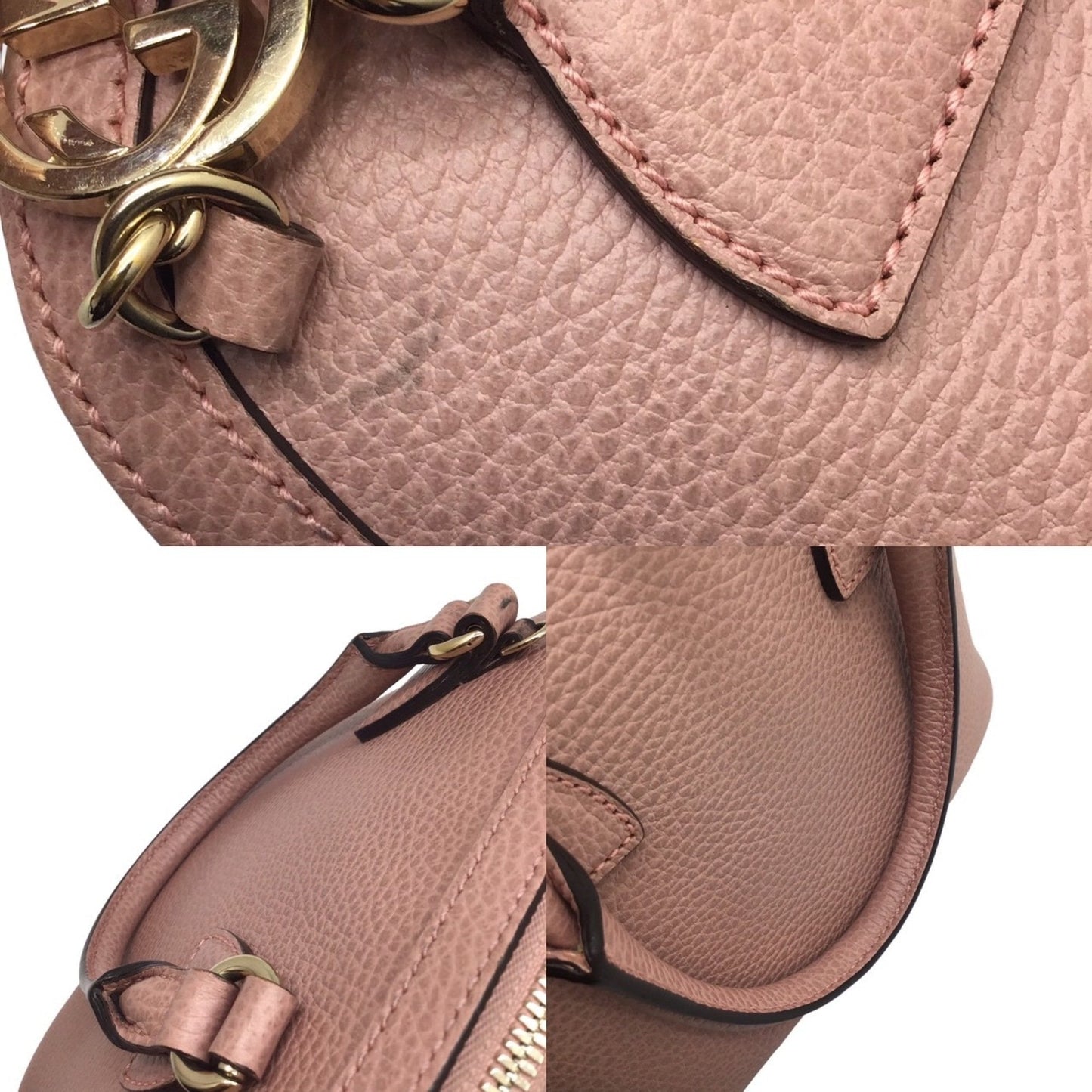 Gucci Pink Leather Bag