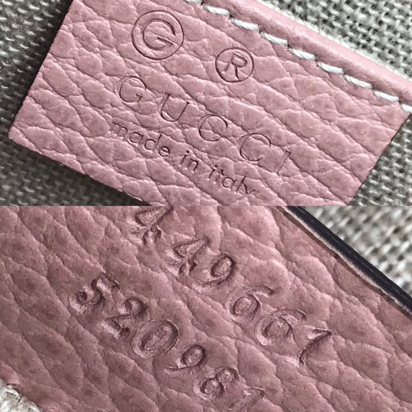 Gucci Pink Leather Bag