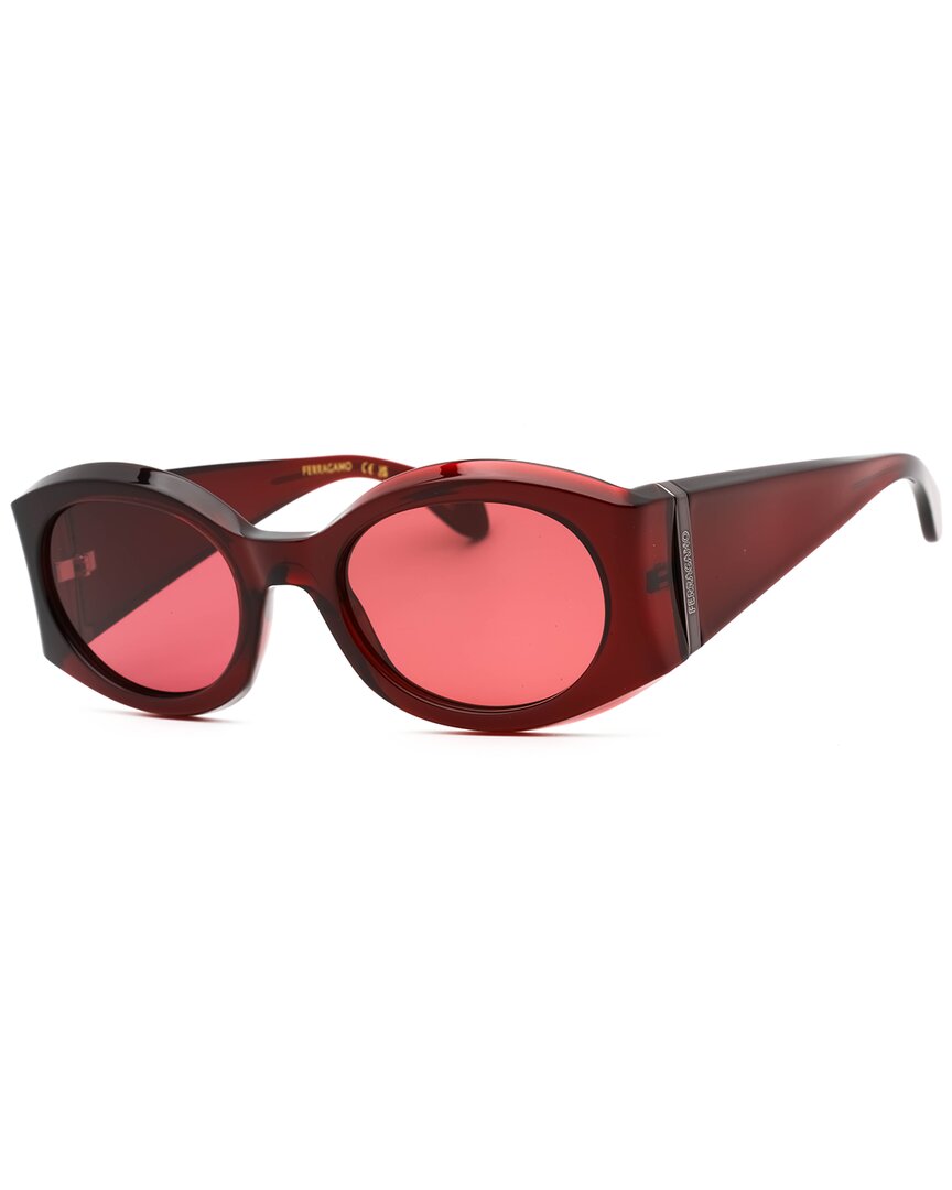Ferragamo Women's 55Mm Sunglasses Red