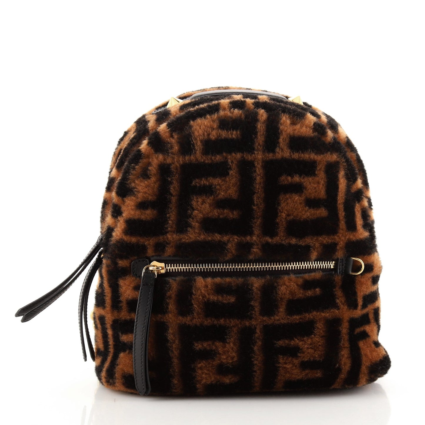 Zip Backpack Zucca Shearling Mini