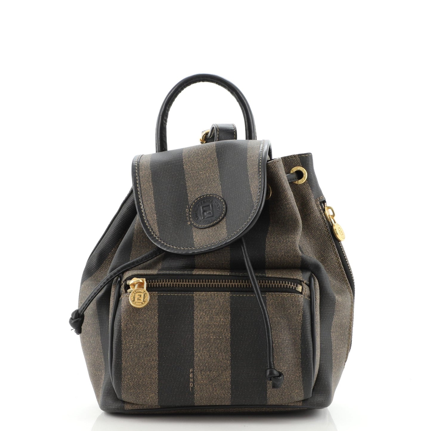 Pequin Front Pocket Backpack Coated Canvas Mini