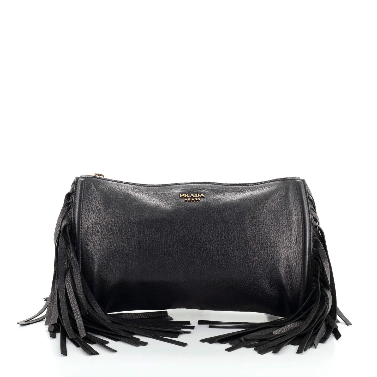 Fringe Clutch Cervo Leather Small