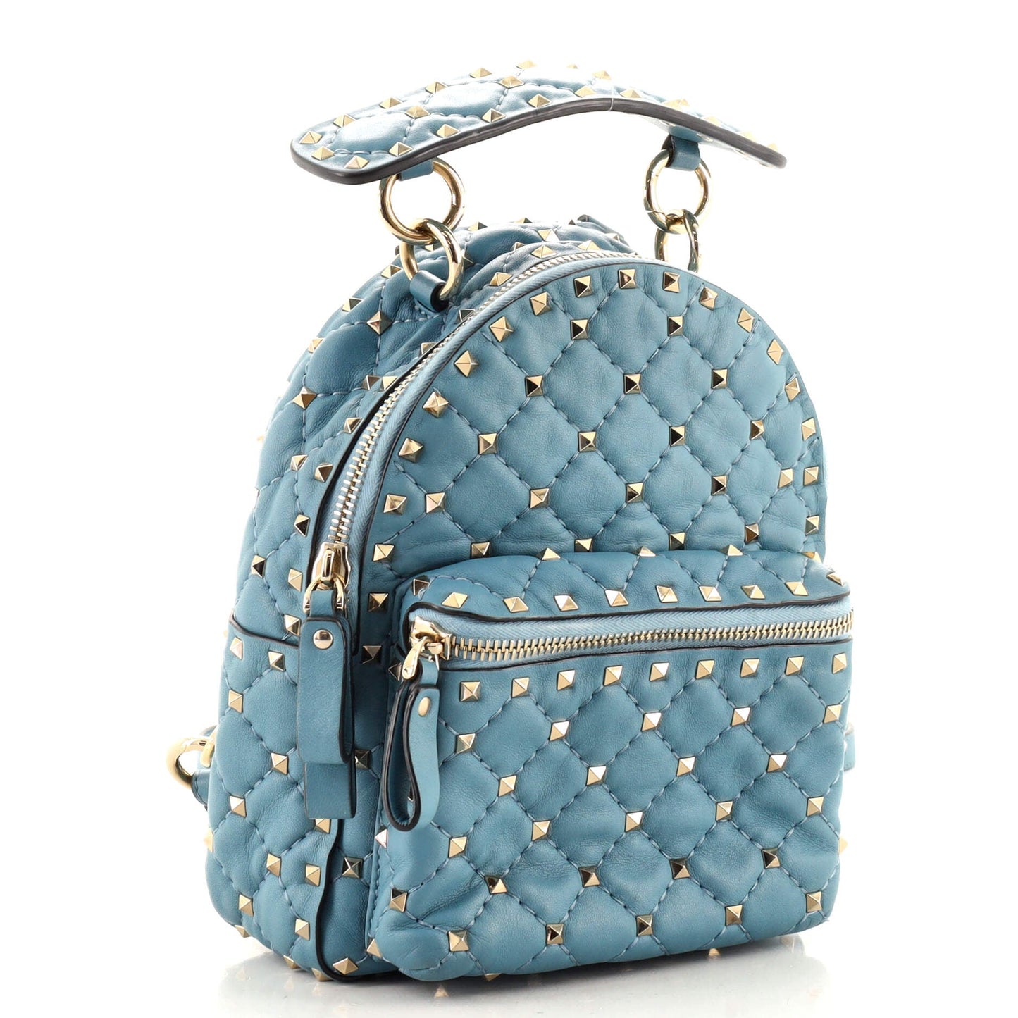 Rockstud Spike Backpack Quilted Leather Mini
