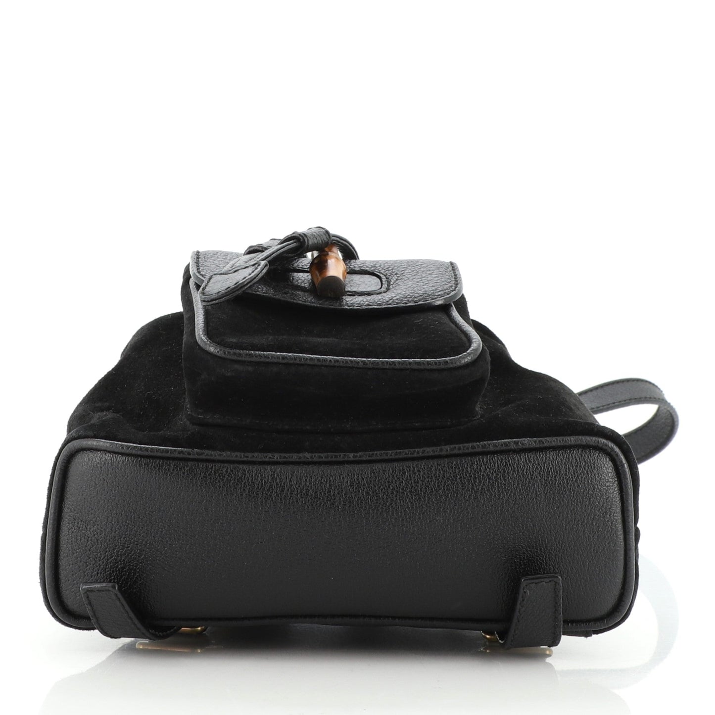 Vintage Bamboo Backpack Suede Mini