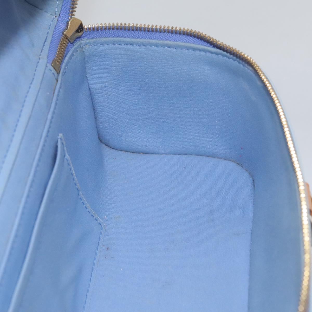 Louis Vuitton Sullivan Blue Patent Leather Bag