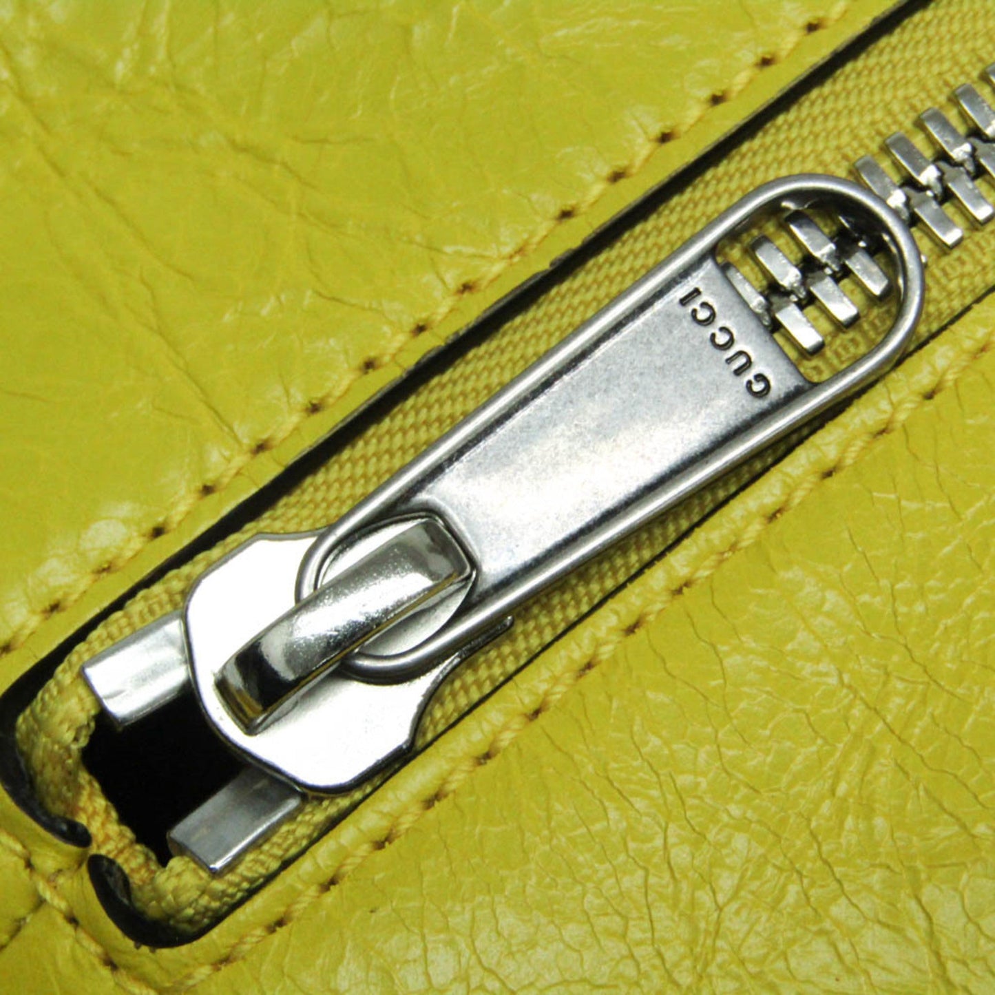 Gucci Interlocking Yellow Leather Bag