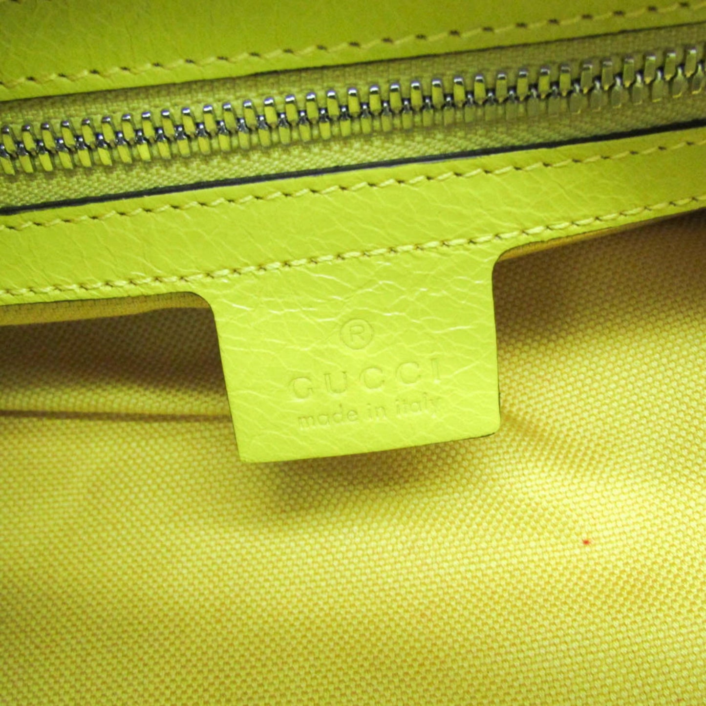 Gucci Interlocking Yellow Leather Bag
