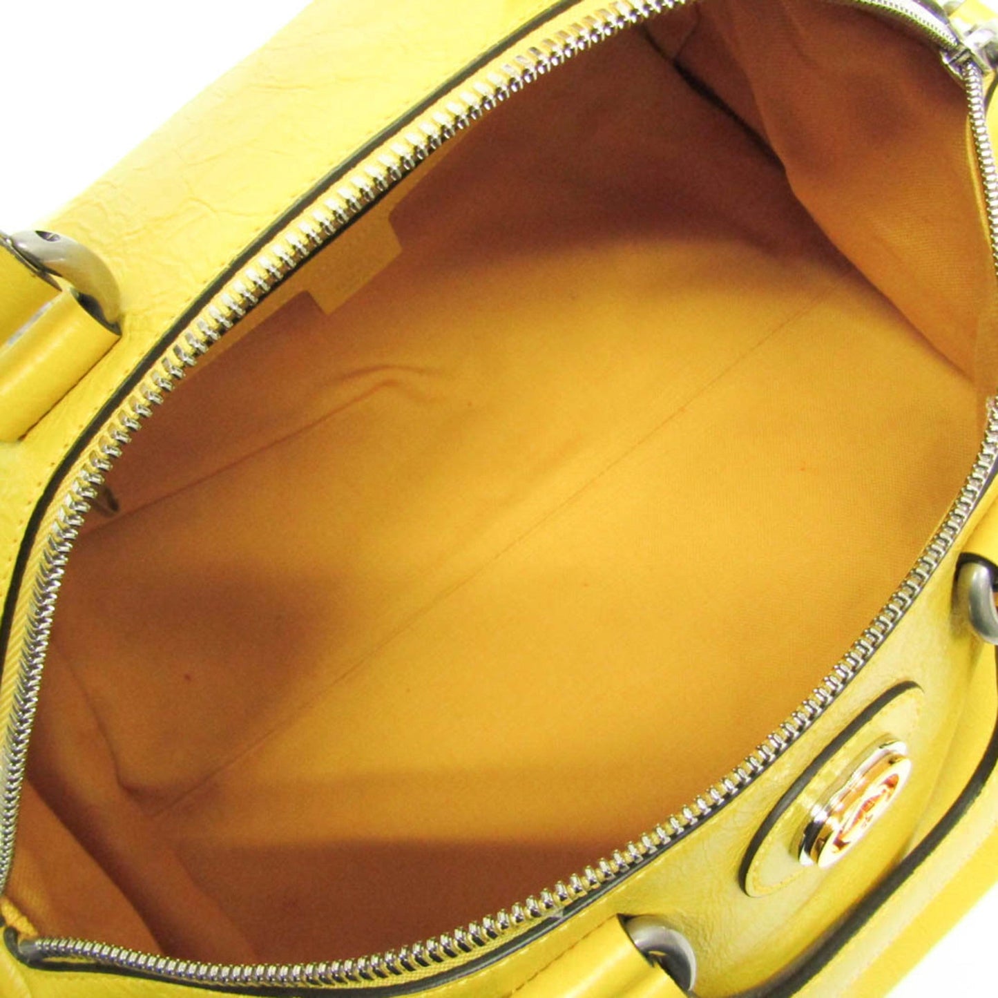 Gucci Interlocking Yellow Leather Bag