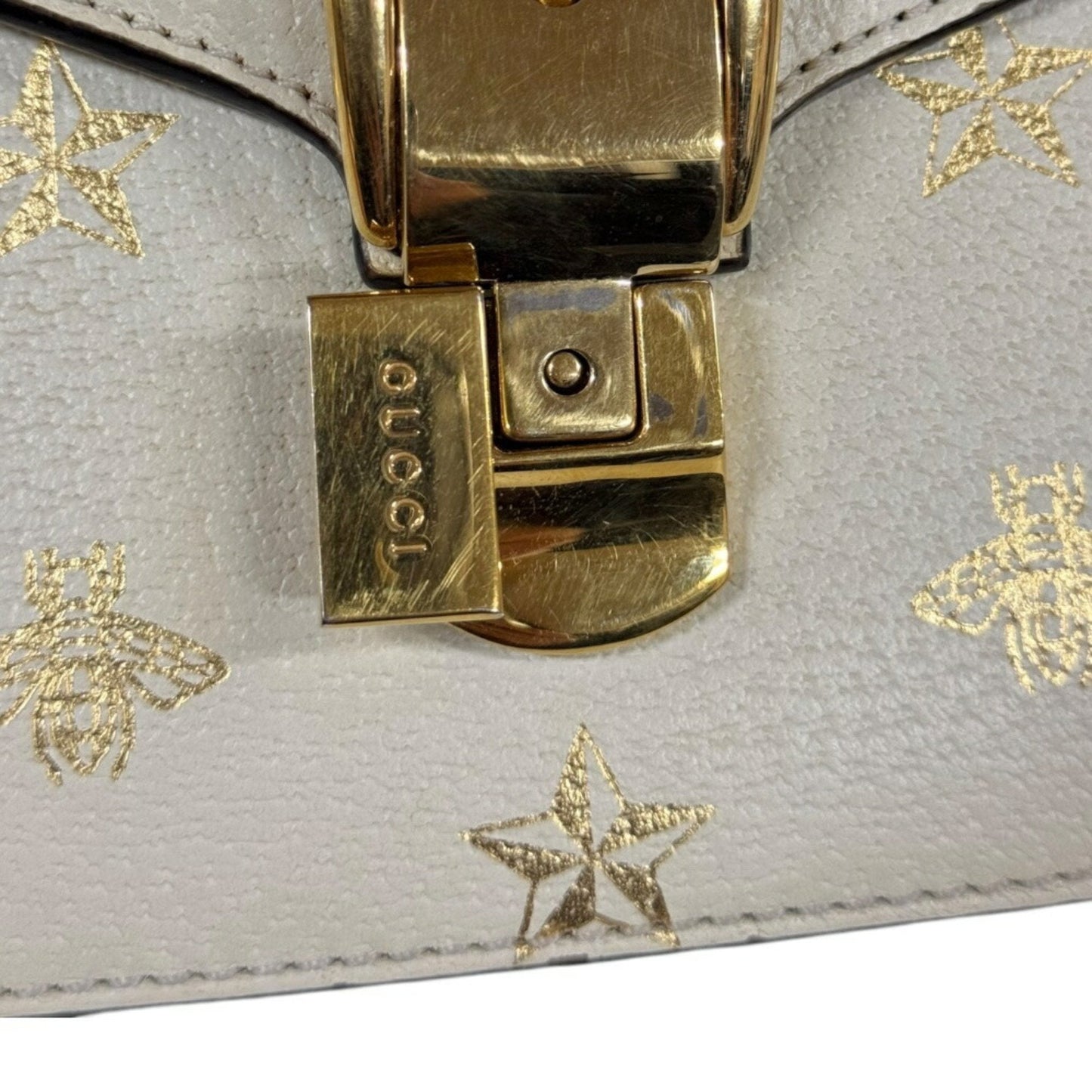 Gucci Sylvie White Leather Bag