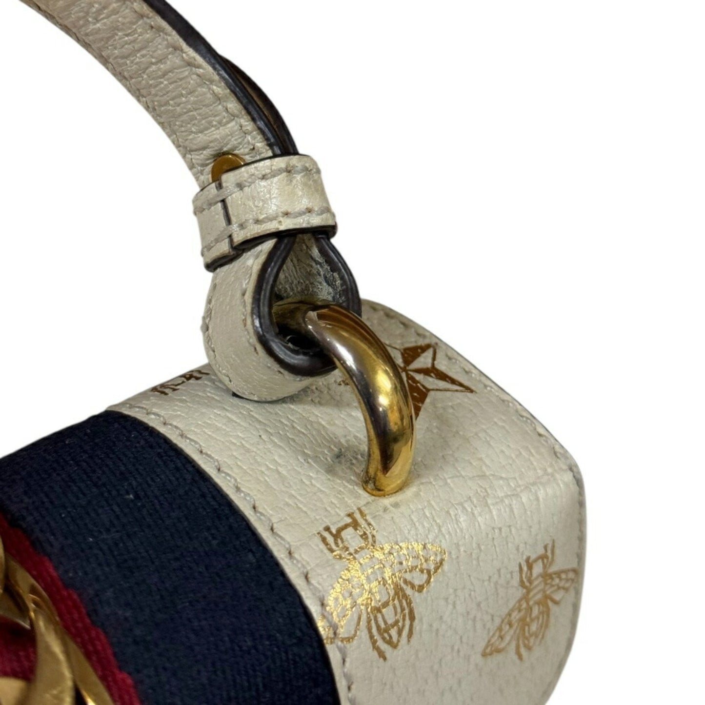 Gucci Sylvie White Leather Bag