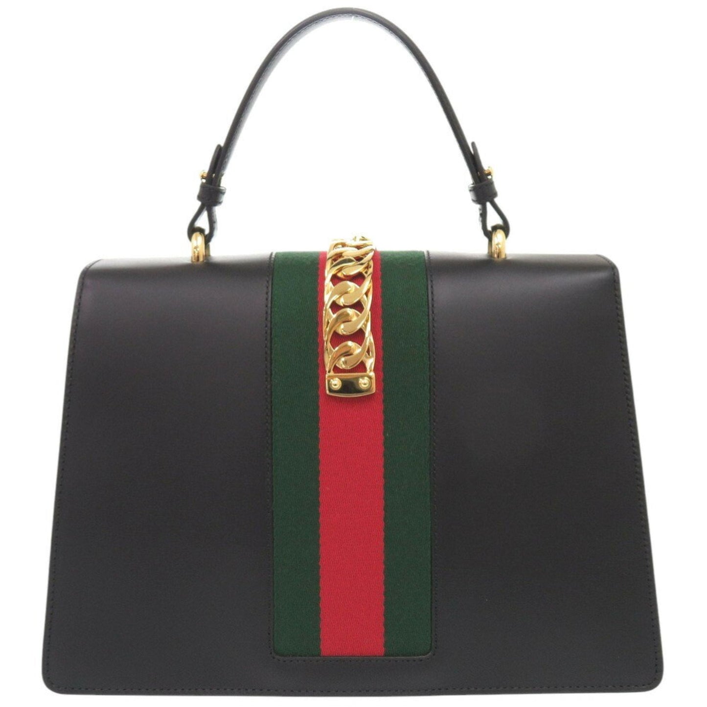 Gucci Sylvie Black Leather Bag