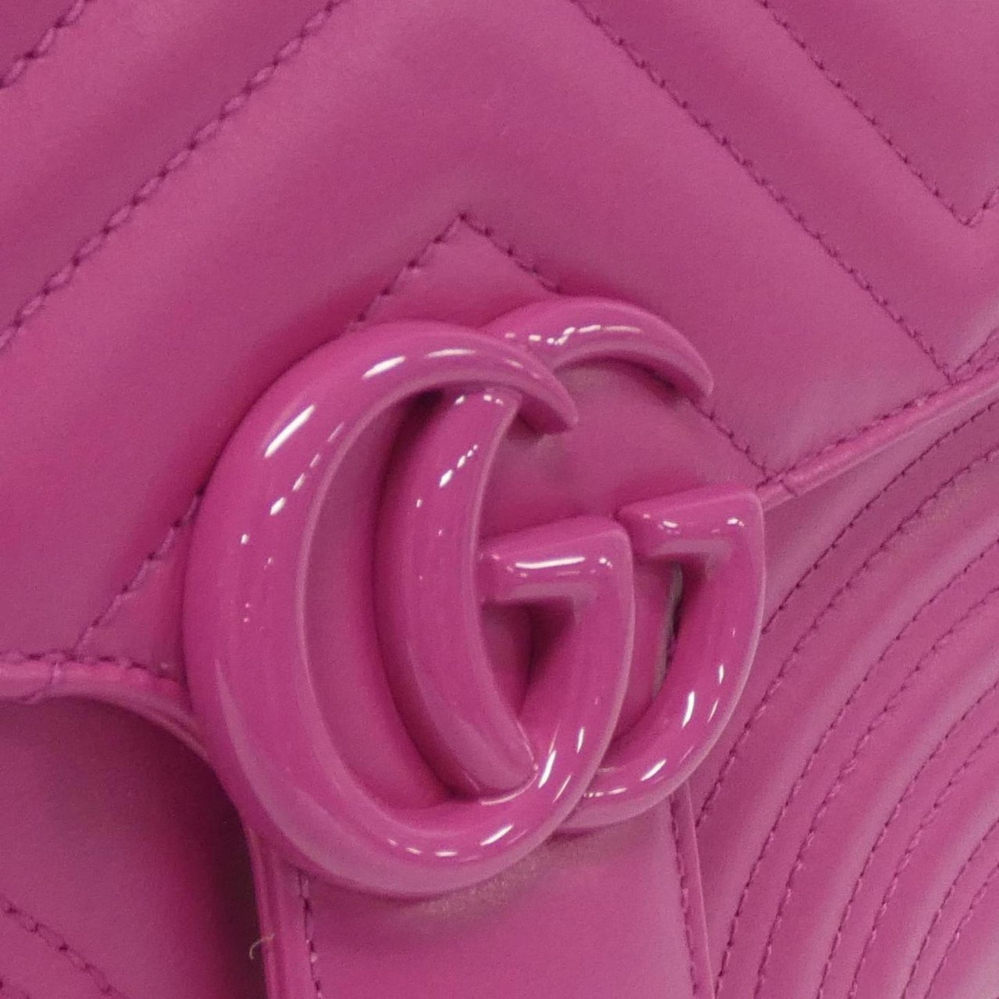 Gucci Marmont Pink Leather Bag