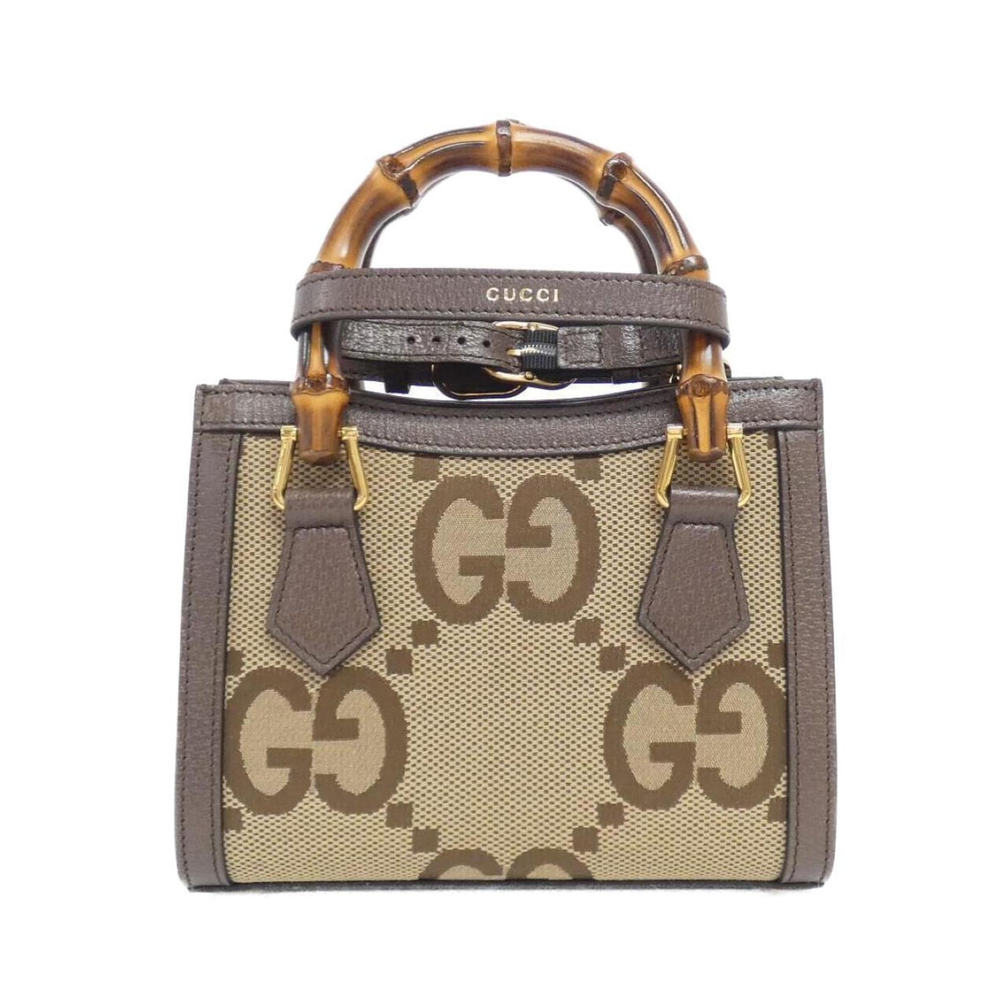 Gucci Diana Brown Canvas Bag