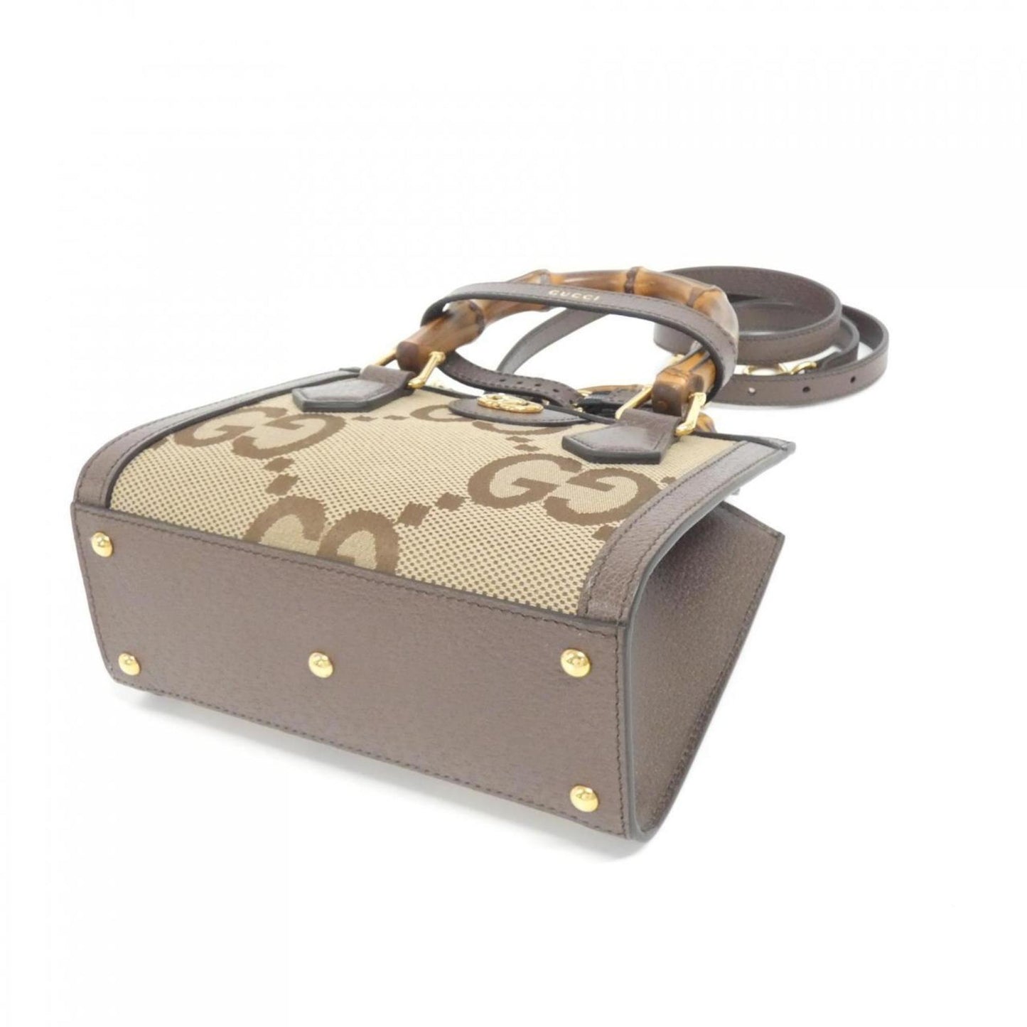 Gucci Diana Brown Canvas Bag