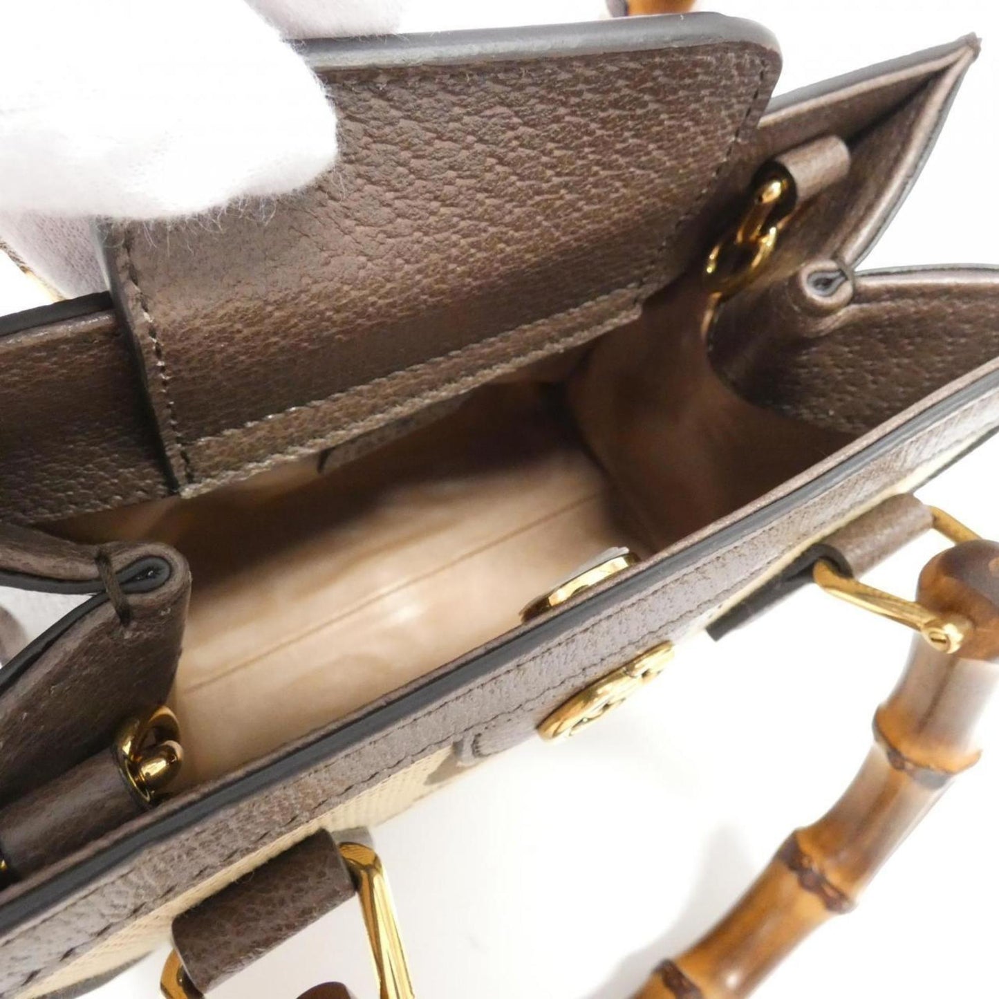 Gucci Diana Brown Canvas Bag