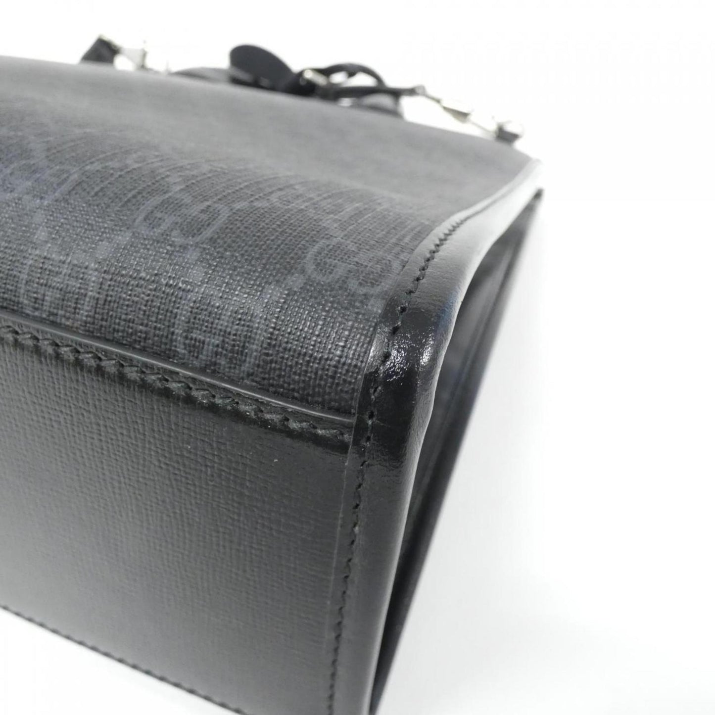 Gucci GG Supreme Black Canvas Bag