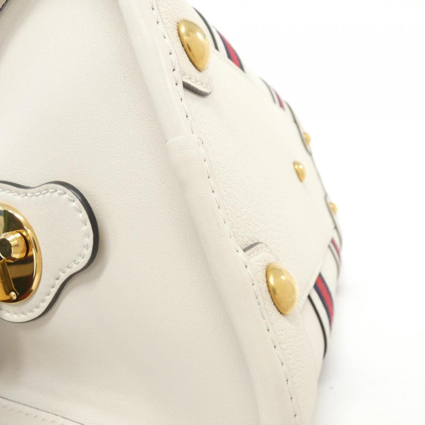 Gucci White Leather Bag