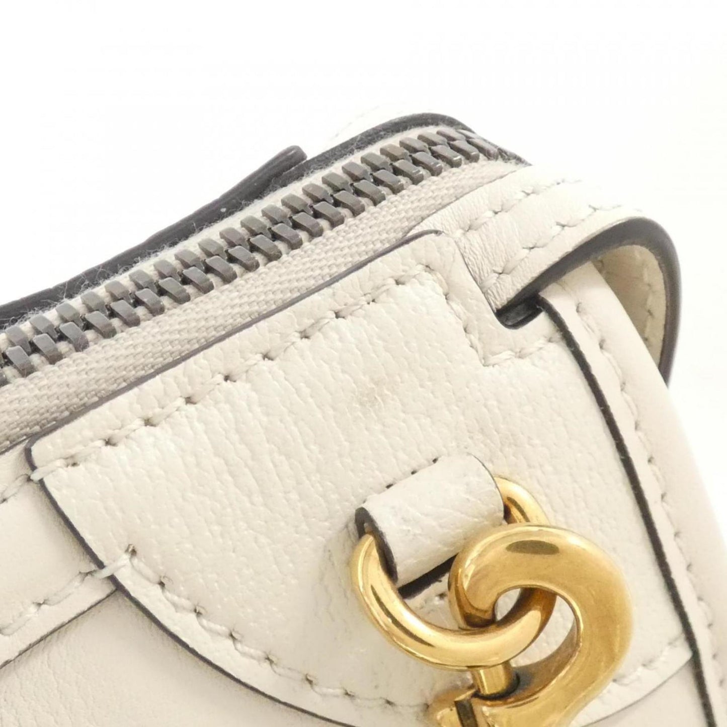 Gucci White Leather Bag
