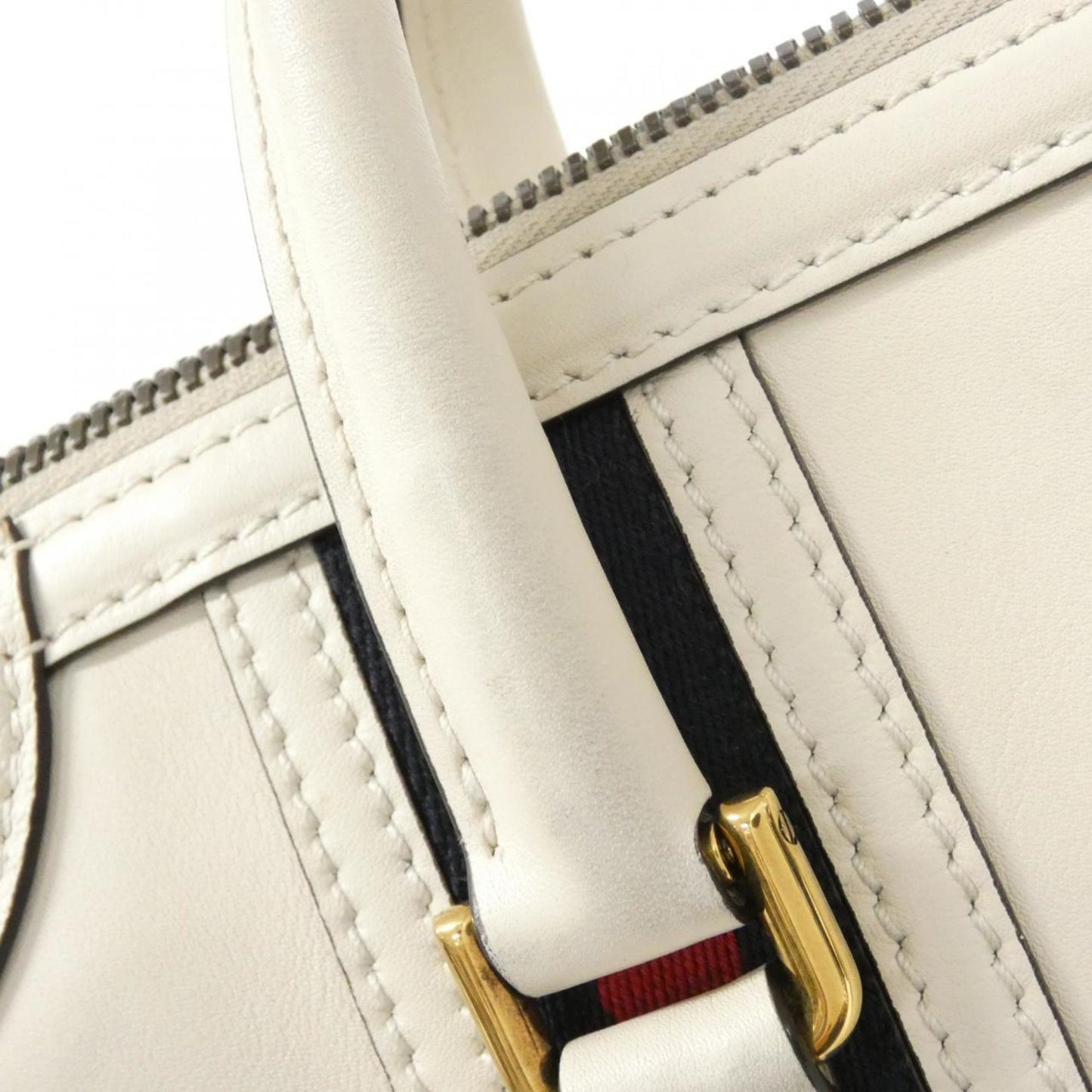 Gucci White Leather Bag
