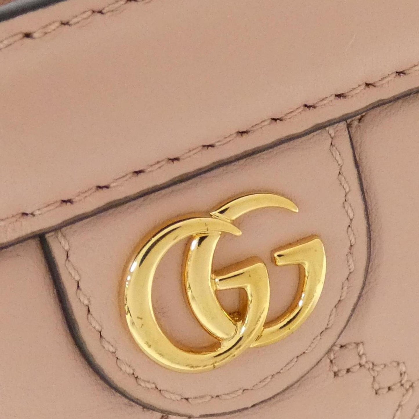 Gucci GG Matelassé Pink Leather Bag
