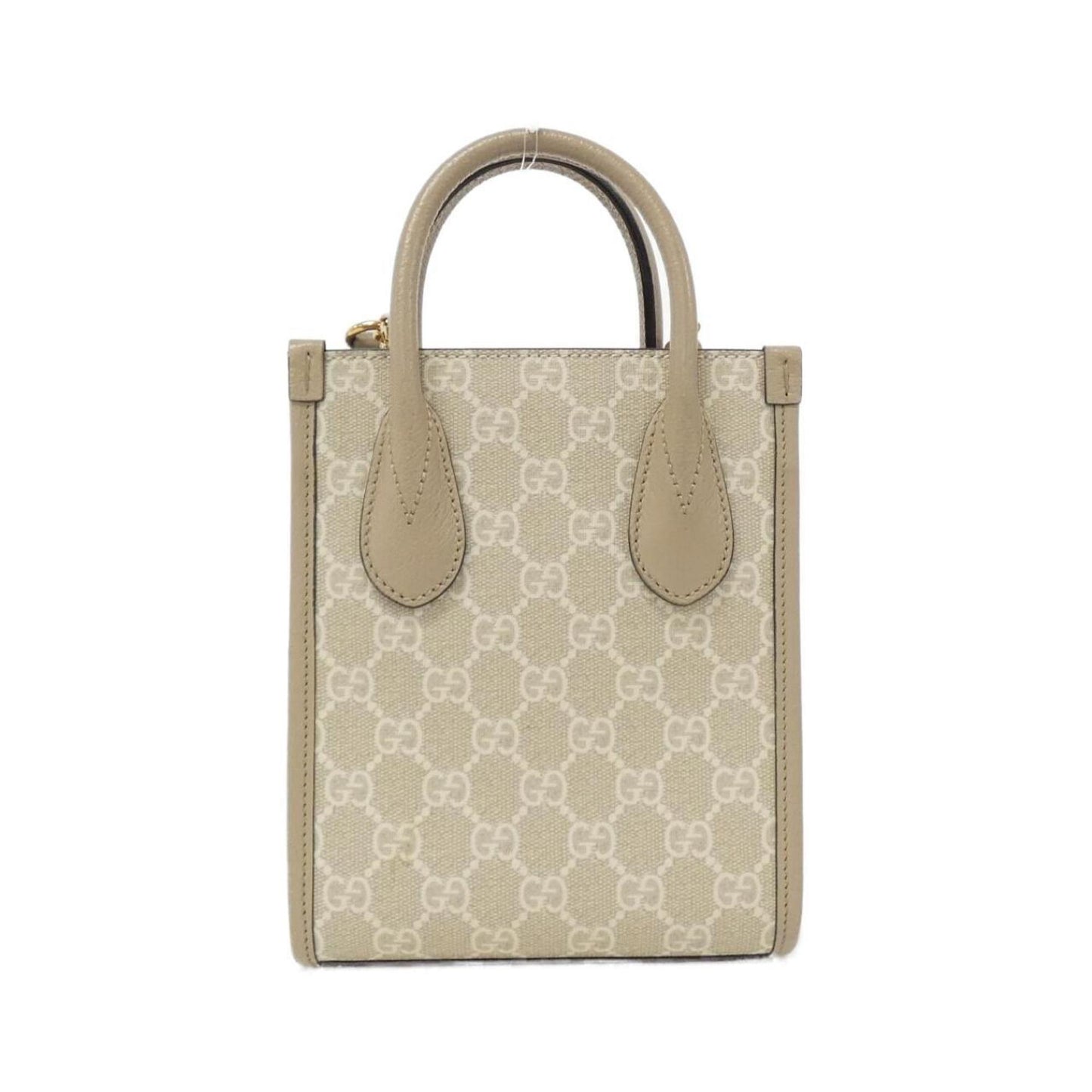 Gucci Interlocking G Beige Canvas Bag