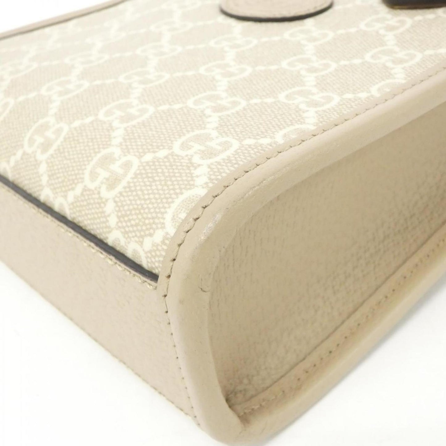 Gucci Interlocking G Beige Canvas Bag