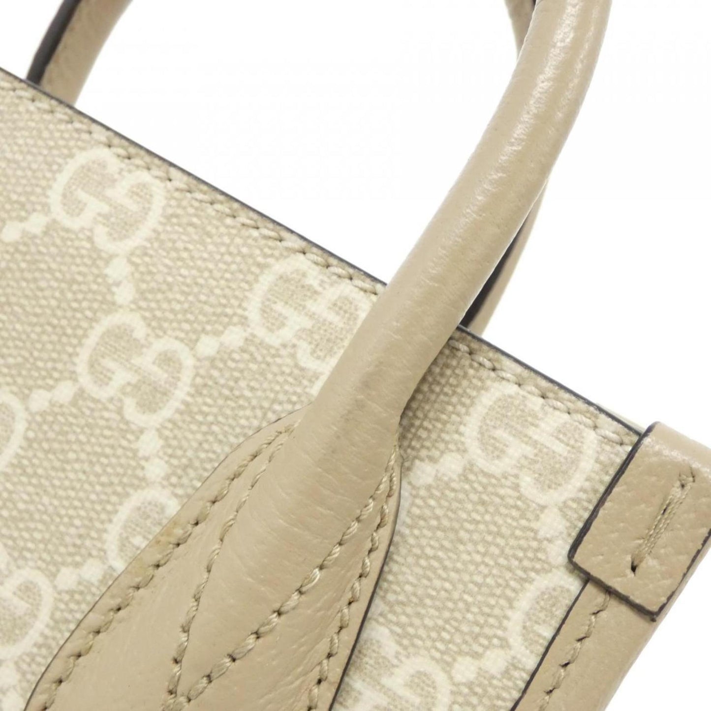 Gucci Interlocking G Beige Canvas Bag