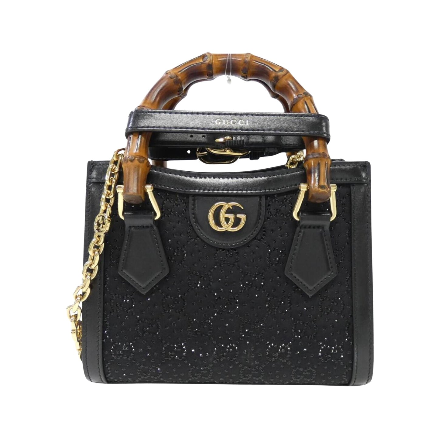 Gucci Diana Black Canvas Bag