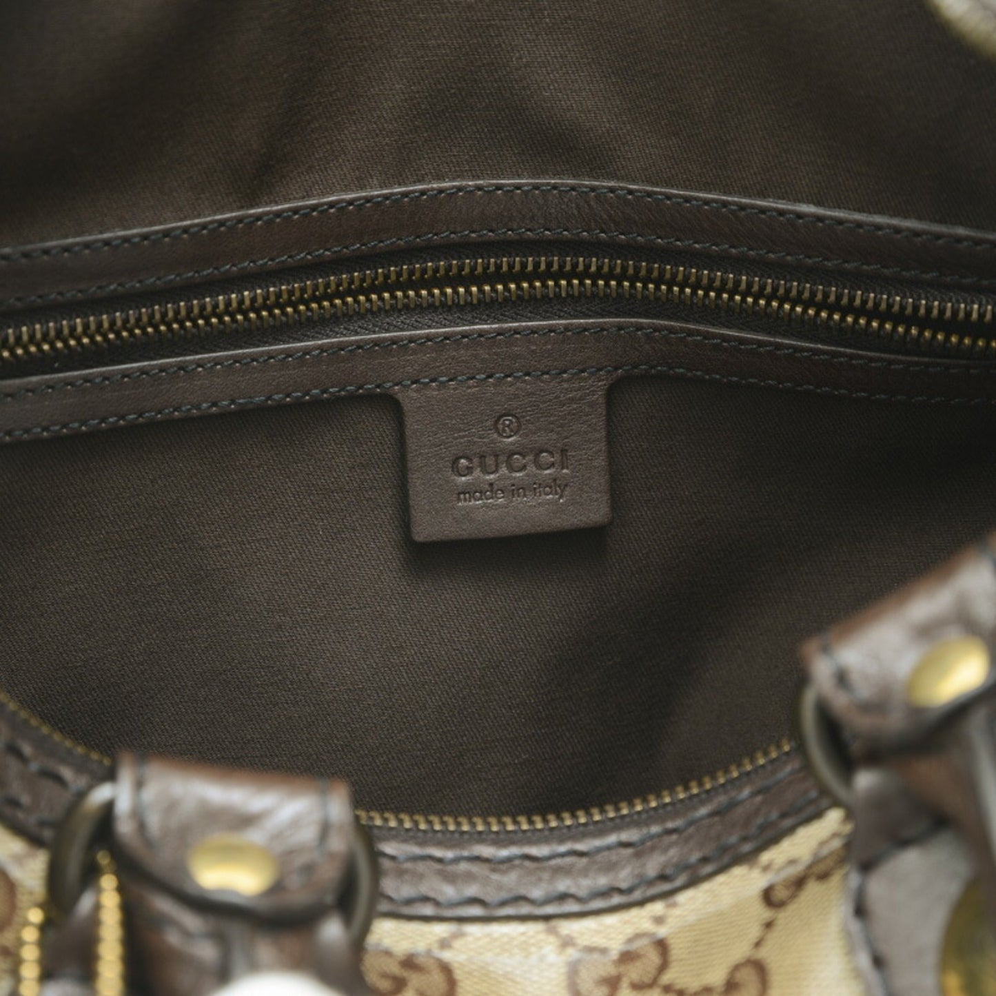 Gucci Brown Canvas Bag
